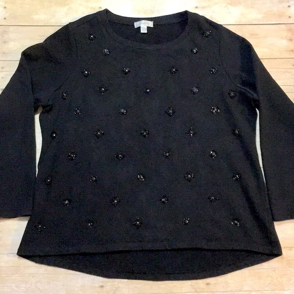 Dress Barn Beaded Sweatshirt - Size 2X